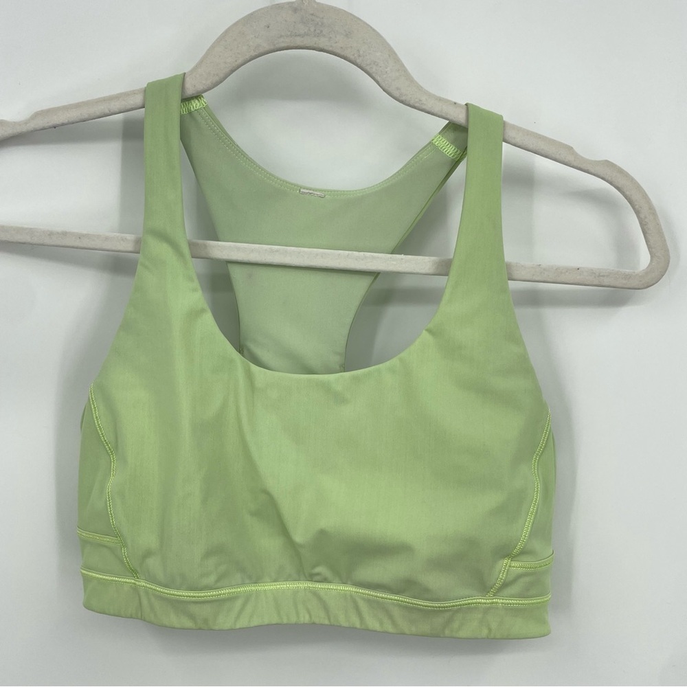 Lululemon Water: Top Speed Bra green clear mint Sz 8‎
